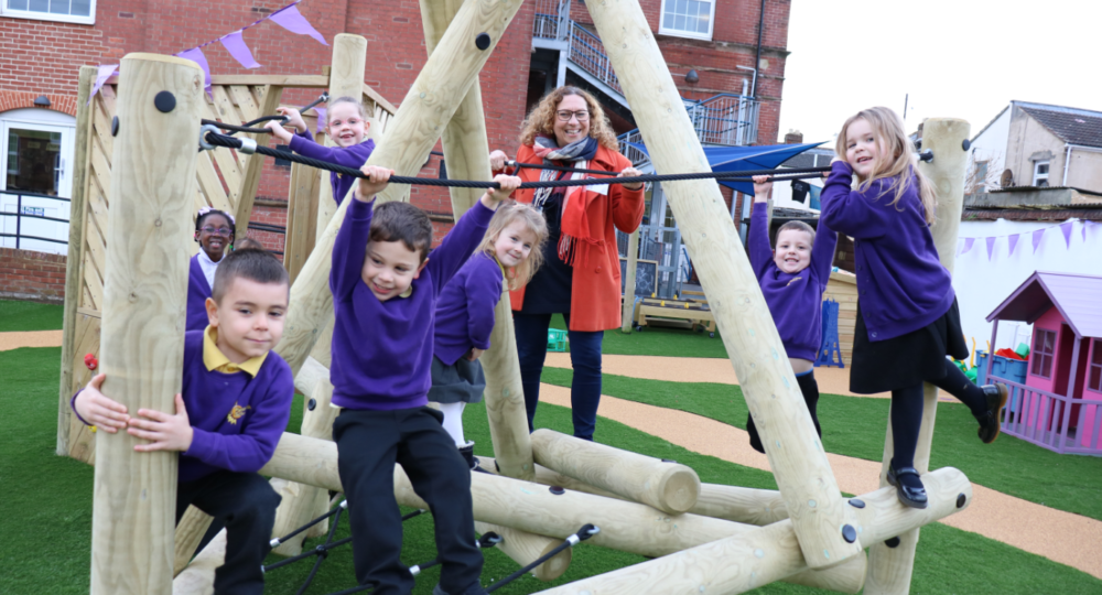 Penbridge Penbridge Infant School celebrates new playground, TSAT Trust
