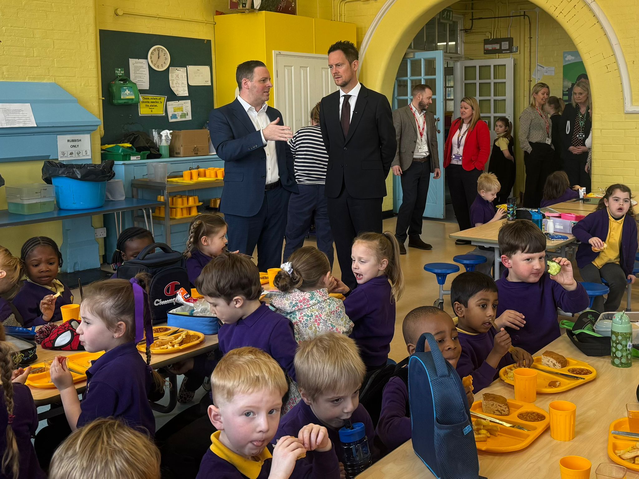Penbridge Portsmouth MP praises food provision at Penbridge School, TSAT Trust